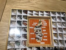 Listing image for Mineral collection 27 minerals in handmade display frame From Madagascar