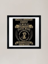 Listing image for Medical Laboratory Scientist Framed Framed Wall Art Poster Canvas Print Picture