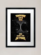 Listing image for Through the wormhole Framed Art Pri Framed Wall Art Poster Canvas Print Picture