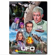 Listing image for UFO Sci-fi Series Gerry Anderson Alternative Artwork Printed on Sheet Metal