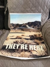 Listing image for The Bob Lazar Story UFO UAP Flying Saucer S4 They're Here Facility Poster 22x15"