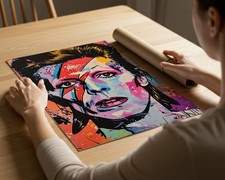 Listing image for David Bowie Pop Rock Music A3 Artwork Print Poster Wall Art
